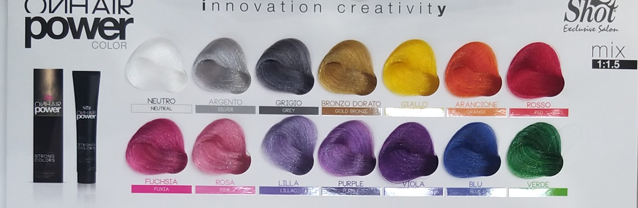 SHOT GIALLO on hair power farba 100ml