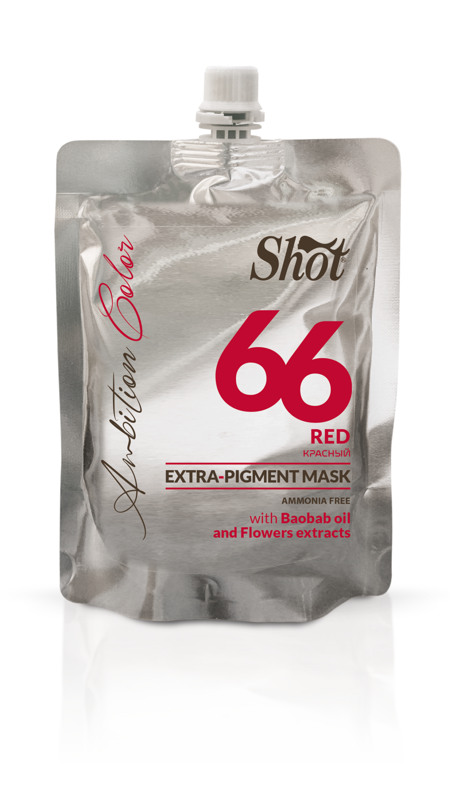 SHOT Maska koloryzująca 66 Czerwona 200ml